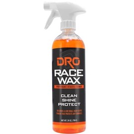 DRO Race Wax 24oz - Non Aerosol - Clean Shine Protect. Leaves a smooth, glossy finish that helps shed tire rubber, dirt and bugs