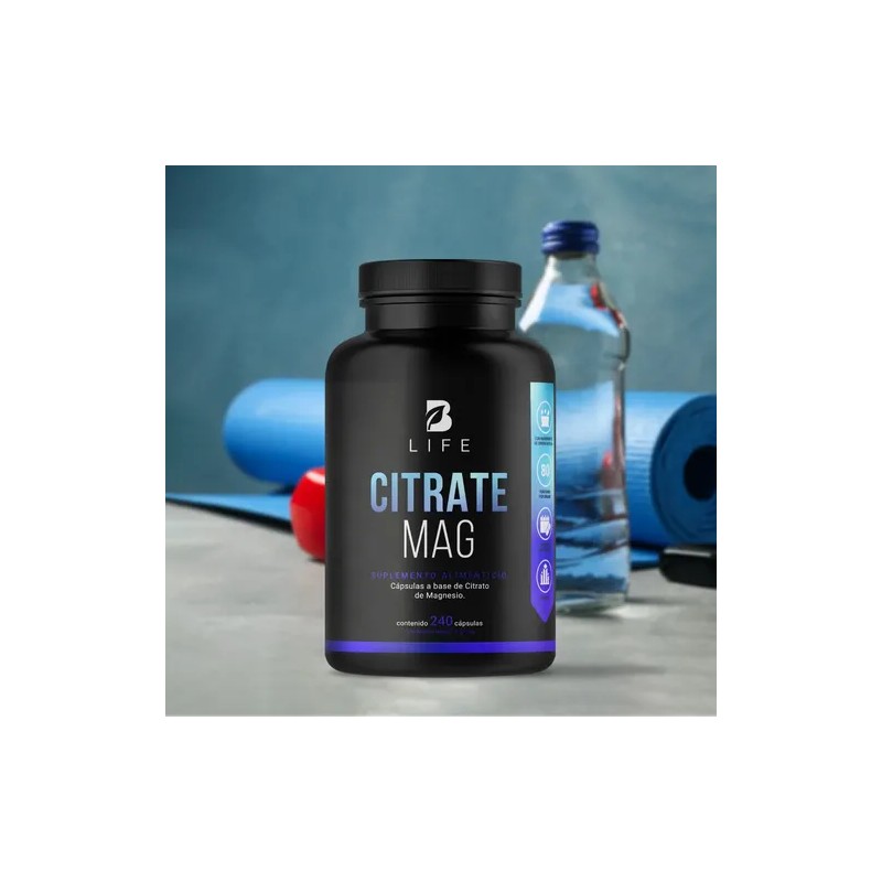 Citrato De Magnesio De 120 Cápsulas Magnesium Citrate B Life