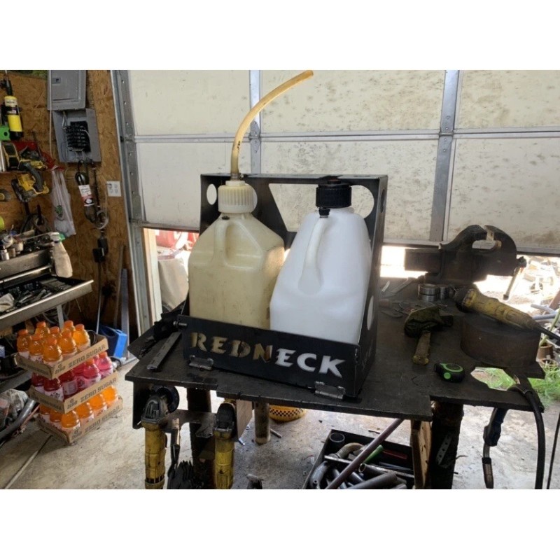 Unbranded Fuel Jug Rack Holder Dual Locking Mount Race Trailer