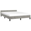 vidaXL Velvet Bed Frame Platform Bed, Scandinavian Style/Slats Support/No Box