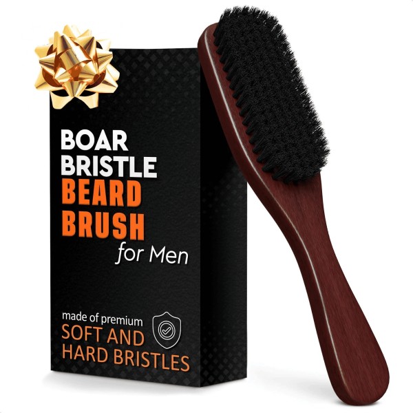 Liberhaus Boar Bristle Beard Brush for Men – 9 Soft
