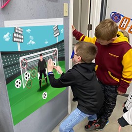 TYHJOY Soccer Birthday Party Games, Pin The Soccer on The Goal Kids Party Games for Boys Football Soccer Birthday Party Decorations Favors Supplies Classroom Activities for Boy