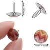 Pack of 100 Creative Decorative Tacks, Drawing Pins, Multicoloured Round