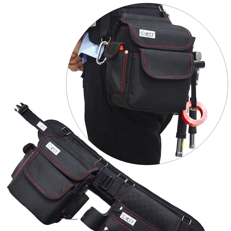 YOTENKA Waist Bag, Electrician's Waist Bag, Nail Bag with Lid,