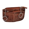 Key Case 21- (393B) Leather Key Case with 2 Rings