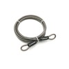 LORADAR 4mm Thick（5/32"） 7FT,15FT,30FT Braided Steel Coated Thin Security Cable