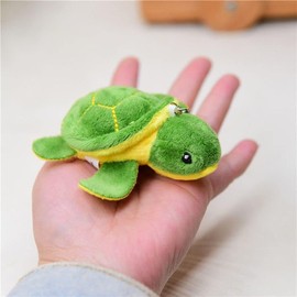 Green Turtles Stuffed Mini Sea Turtle Animal Plush Turtle Adorable Cute Stuffed Animal Party Decorations for Adults for Birthday Gift Bag Accessories Birthday Beach Ocean Supplies Car Keychain