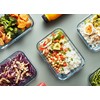 M MCIRCO [5-Packs, 36 Oz Glass Meal Prep Containers with
