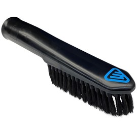 Wessel-Werk All-Purpose Vacuum Dust Brush Attachment with Soft but Sturdy Black Natural Fibers for Home or Car Detailing for Canister, Upright, or Central Vacuum