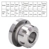 ER40 Collet Chuck, 7 Holes, Carbon Steel, Compact Replacement for