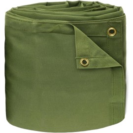 TARP SUPPLY Inc. Heavy Duty Canvas Tarp 5' x 7', Green Shade Tarps 16 oz Breathable UV Resistant Tarpaulin Cover with Rustproof Brass Grommets, Multipurpose for Canopy, Roof, Camping, Woodpile