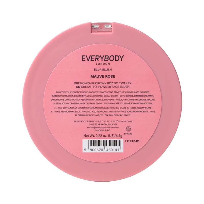 Everybody London Blur Blush Mauve Rose