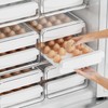 Santiccipa Egg Holder for Fridge, Stackable Plastic Egg Dispenser for