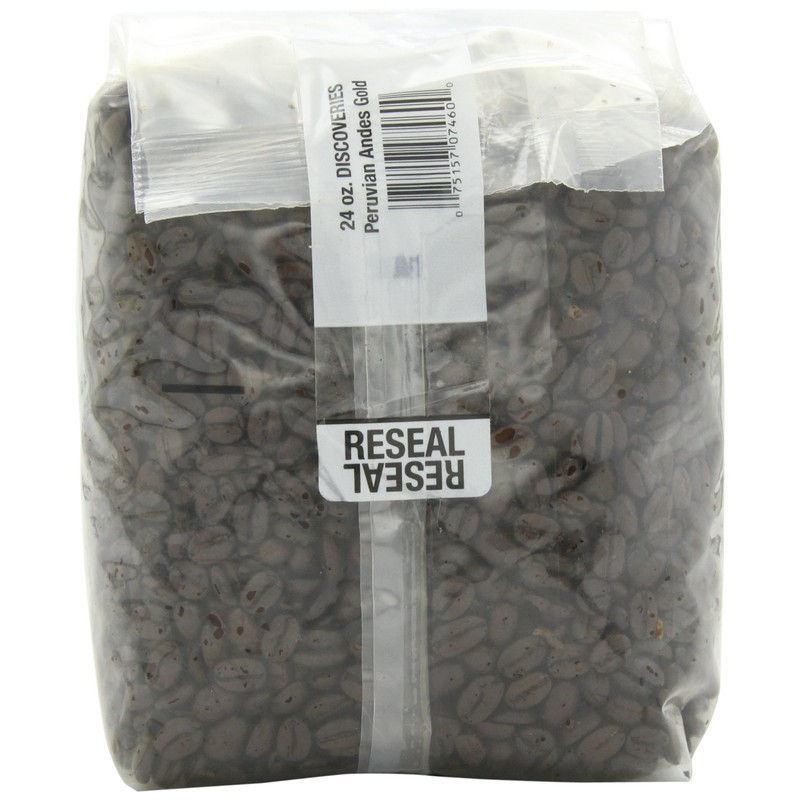 First Colony Organic Whole Bean Coffee, Peruvian Andes Gold, 24-Ounce