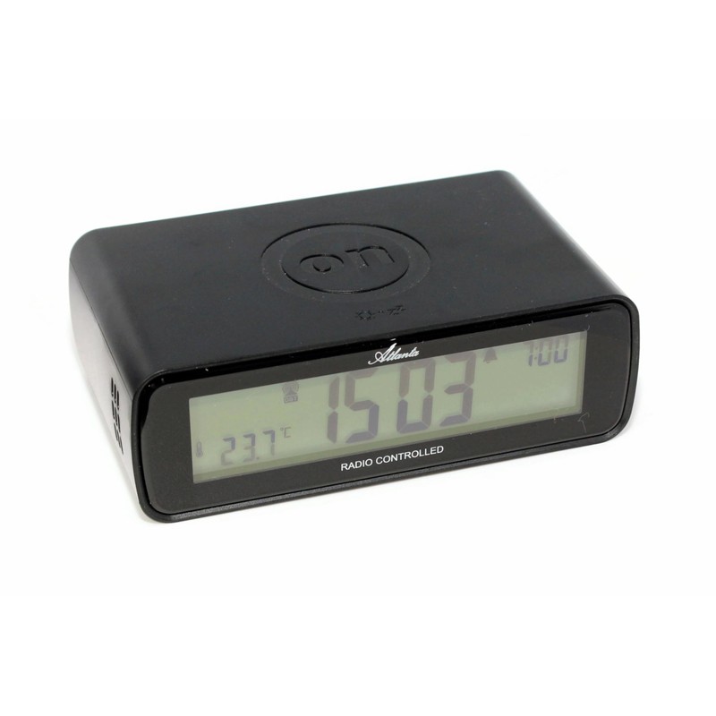 Atlanta Radio Alarm Clock Digital LCD Flip Clock Light Snooze