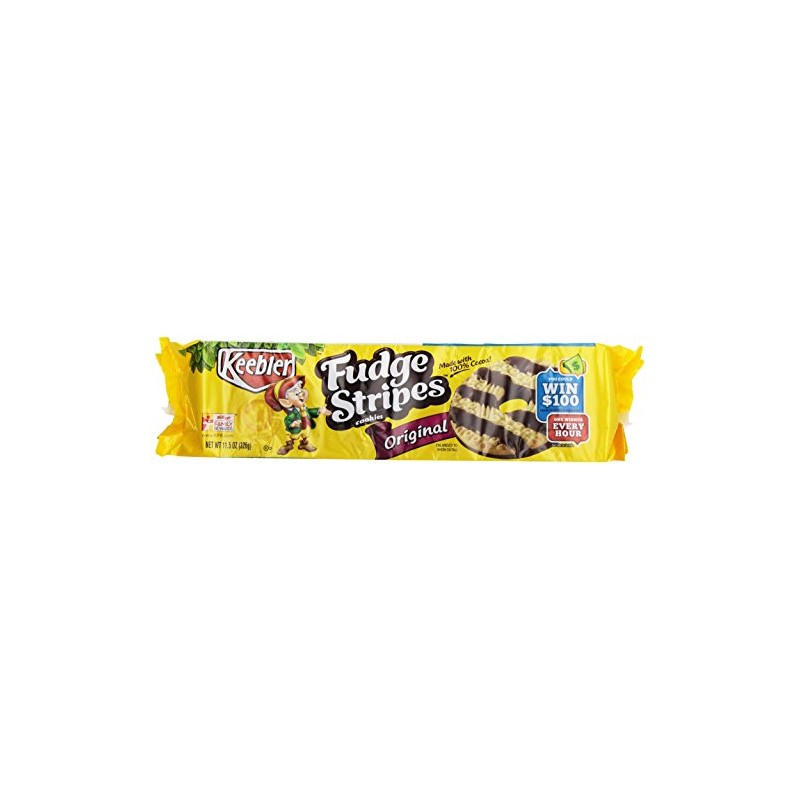 Keebler, Fudge Shoppe Fudge Stripes Cookies, 11.5 oz