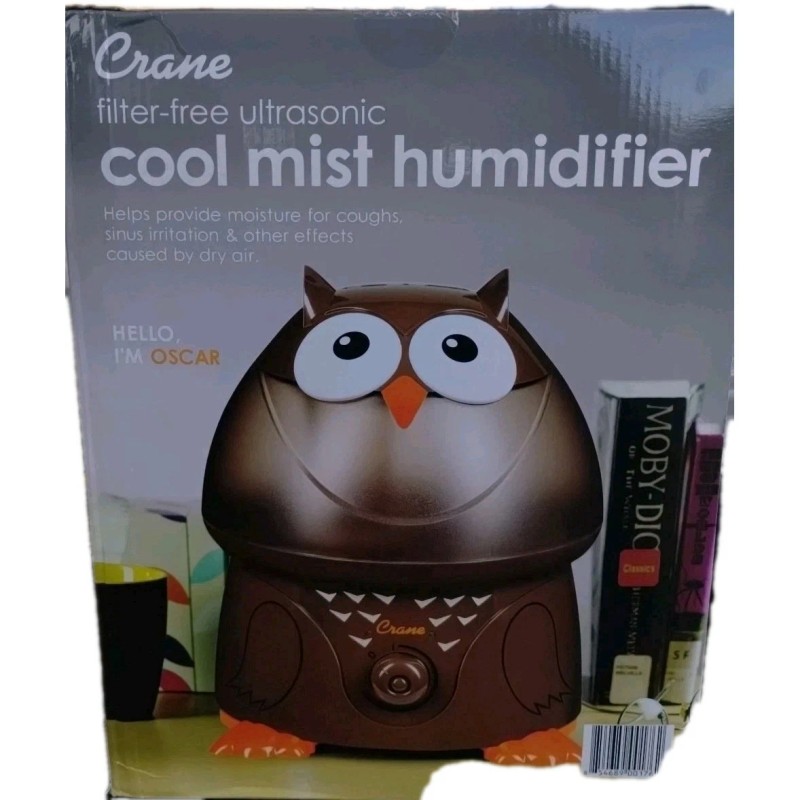 Crane Humidifier 1 Gallon Ultrasonic Cool Mist Humidifiers Owl