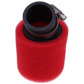 LSSOCH Dual Layer Pod Angle Filter UP-4125AST Clamp On 1/4 (33mm) ID x 3" Long Compatible With Motorcycles Go-karts Tractors