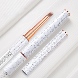 WOKOTO 3pcs Ombre Nail Brushes For Nail Art Brushes Pens Ombre Nail Design Brushes Gradient Lines Designs Nail Painting Brushes Acrylic Brushes For Nails Gel Nail Ombre Brushes Nail Sponge Set