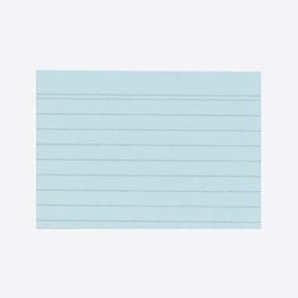 500 A8 Blue Index Cards Lined by Herlitz Saver Pack