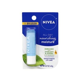 NIVEA a Kiss of Smoothness Hydrating Lip Care SPF 15, 0.17 oz (Pack of 5)