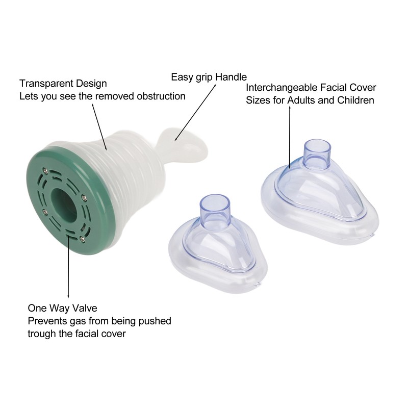 Emergency Suction Device Remove Blocked Objects Facial Cover Suction Tool