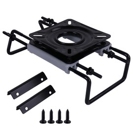Manumarine Clamp On Boat Seat Mount with Swivel, Adjusts from 14.8" to 21.7" ，Durable Iron Construction, Universal Mounting Kit for Kayak, Jon Boat, and Bench