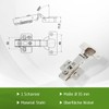 Amig - Hydraulic pot hinge straight nickel-plated - Ø35 mm