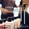 Shampoo/Conditioner Pumps, 2 Pack, for 1 Liter Bottles, 28/410 (Black)