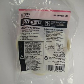 Everbilt Toilet Bolt Cap in Almond, 2 Pack 1000 055 081 NEW