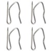 100 PCS Stainless Steel Curtain Hook Pins,Drapery Pin Hooks