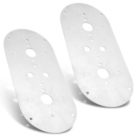 (2-Pack) Watermelon Light mounting Plate, Silver, Double-Layer Above The Door, Watermelon Plate Light is Suitable for Peterbilt 359/379/389 W900L, Kenworth 660/680/880