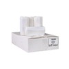 Aluf Plastics 45 Gallon Trash Bags, 40" x 46" , White (Pack of 100) - For Bathroom, Household, Office, and Lightweight Garbage - Coreless Rolls