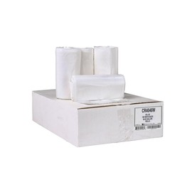 Aluf Plastics 45 Gallon Trash Bags, 40" x 46" , White (Pack of 100) - For Bathroom, Household, Office, and Lightweight Garbage - Coreless Rolls