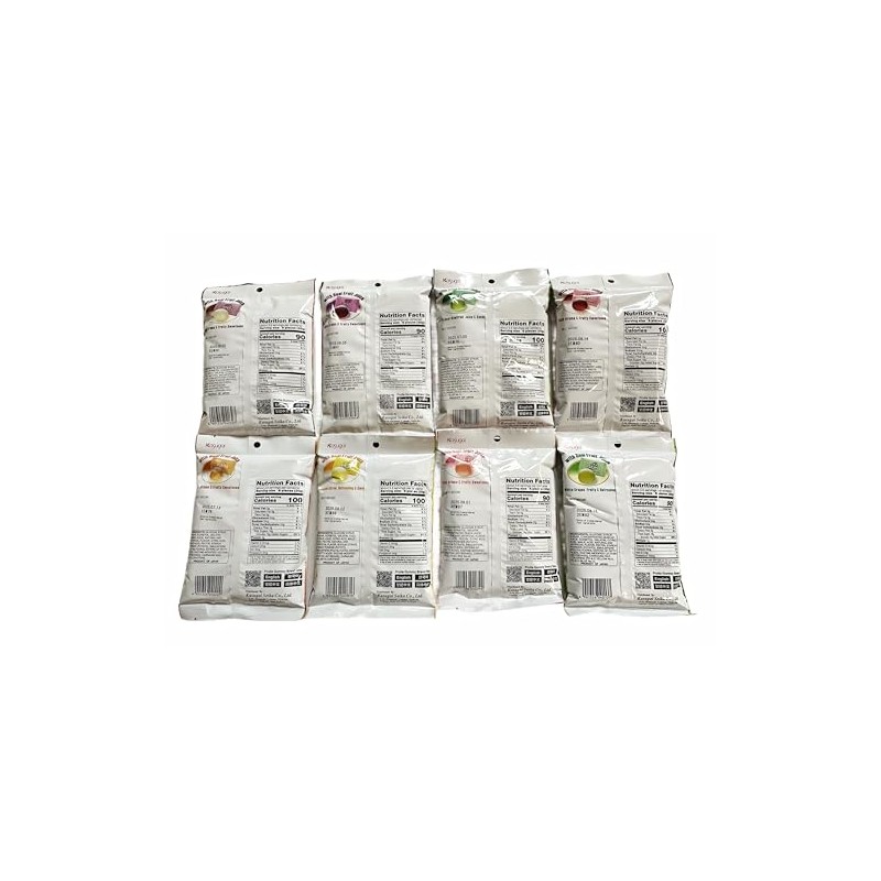 Kasugai Japanese Gummy Candy Variety Pack, 8 Flavors in Sprout