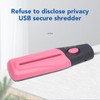 Handheld Mini Paper Shredder, Portable USB Auto Document Cutter Strip