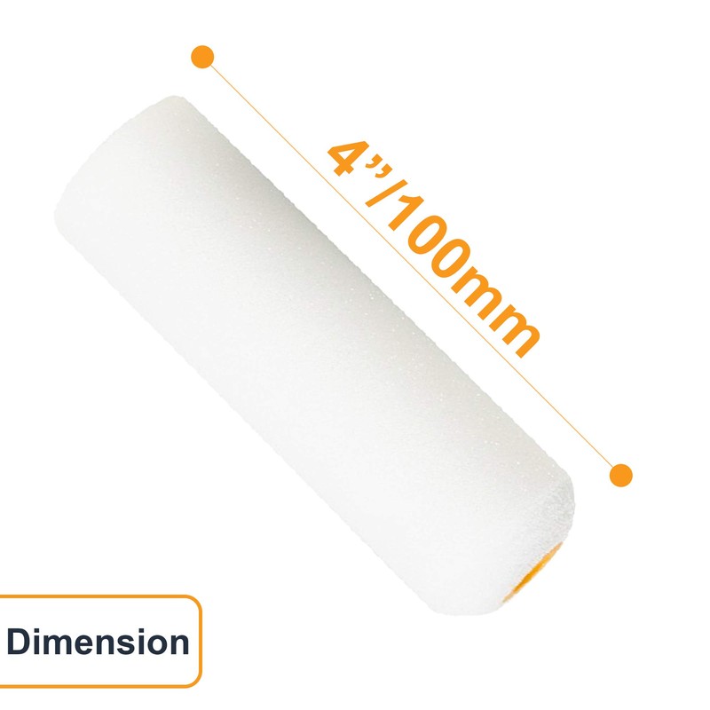 Mini Paint Roller Sleeve – 4 inch(100MM) Small Painting Roller