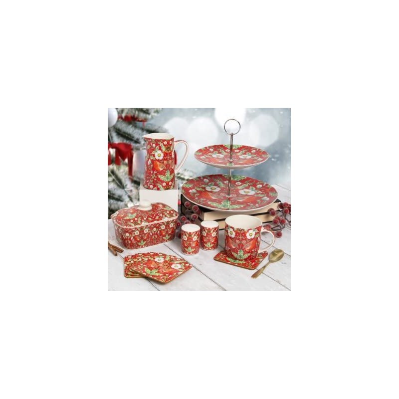 The Leonardo Collection LP52813 Christmas Berry Thief - Tea Towel