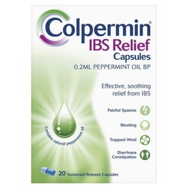 Colpermin Peppermint Oil Capsules 100 Capsules for Irritable Bowel Syndrome by Colpermin
