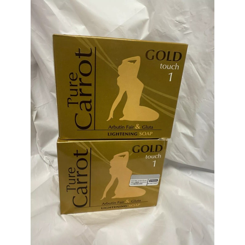 Unbranded 6 Pack Pure Carrot Gold Face And Body Bar