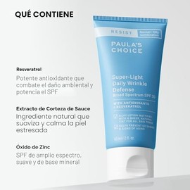 Paula's Choice RESIST SPF 30 Super-Light Daily Wrinkle Defense Mineral Sunscreen for Face, Face Sunscreen, Oily Skin, Matte Tinted Face Moisturizer, UVA/UVB Protection, Fragrance-Free