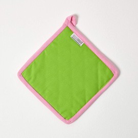 Homescapes 100% Pure Cotton Apron Washable Kitchen Apron with Pouch
