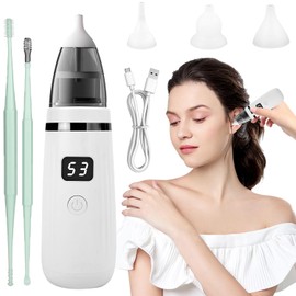 Aohcae Earwax Remover Sucker, 360 Degree Ear Suction Earwax Remover, Ear Cleaning Kit for Children, Pets and Adults