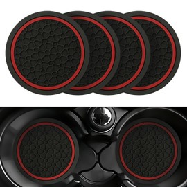 4PCS Car Cup Holder Coasters,2.75 Inch Anti-Slip Car Coasters
