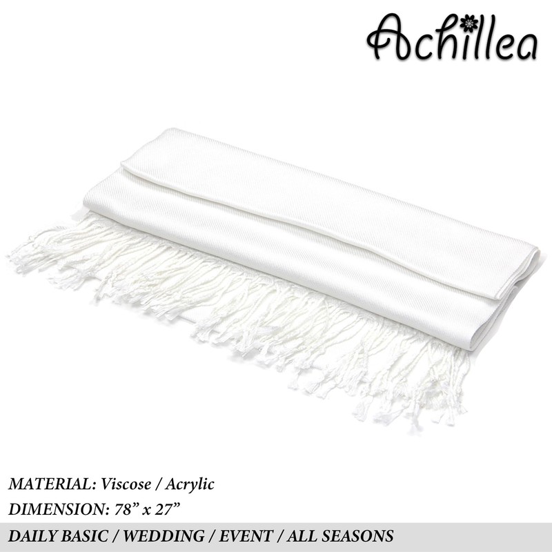 Achillea Soft Silky Pashmina Scarf for Women – Shawl Wrap