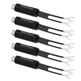 Bingfu 75 ohm F-Type to 300 ohm Twin-Lead UHF/VHF/FM Balun Antenna Matching Transformer Converter Coaxial Adapter Connector 5 Pack