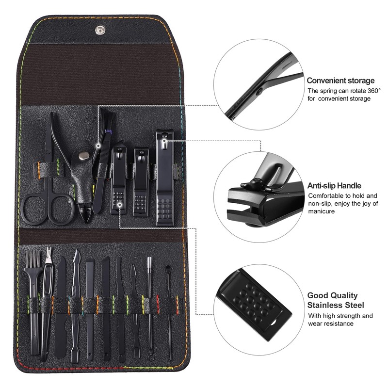 VOCOSTE Manicure Set Professional Nail Clippers Pedicure Kit for Hand
