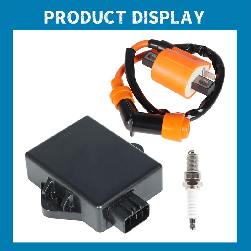 Silscvtt CDI Ignition Coil Spark Plug Replacement for Polaris Trail