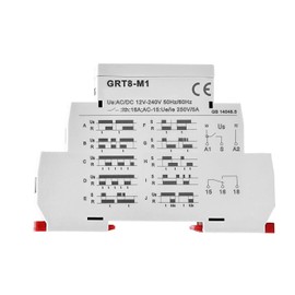 GAEYAELE 16A Multifunction Time Relay with 10 Function Choices AC/DC12V-240V Relay(GRT8-M1,AC/DC12V-240V)