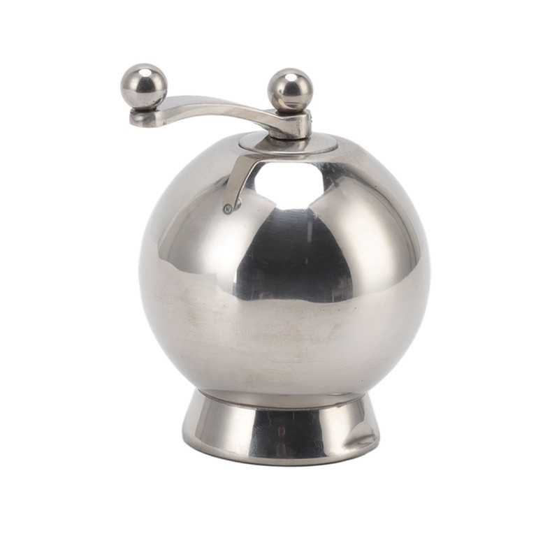 Pepper Grinder with Long Crank 304 Stainless Steel Round Hand